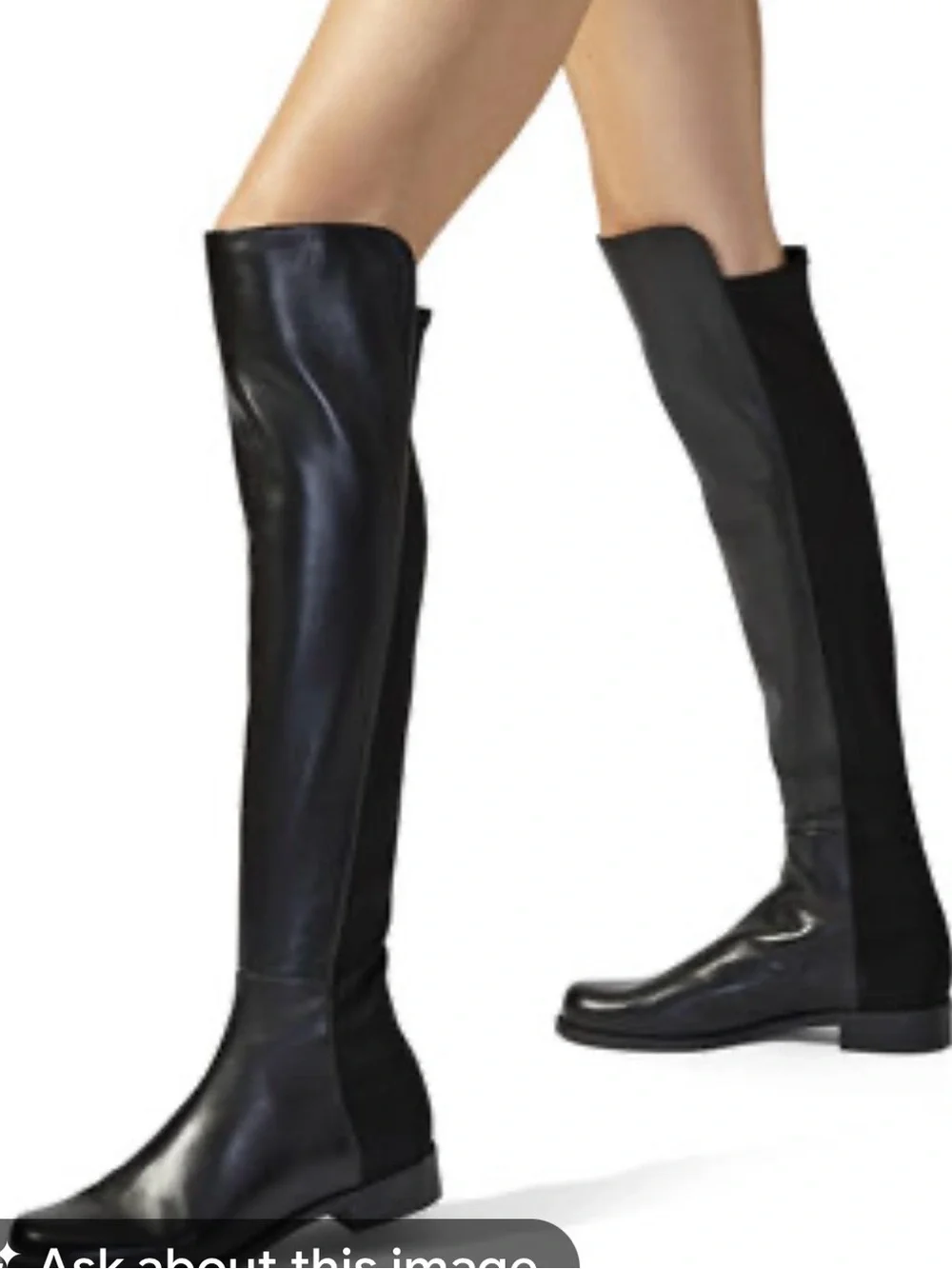 Stuart Weitzman 50/50 Black Over-the-Knee Boots NWT Size 7.5